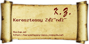 Keresztessy Zénó névjegykártya